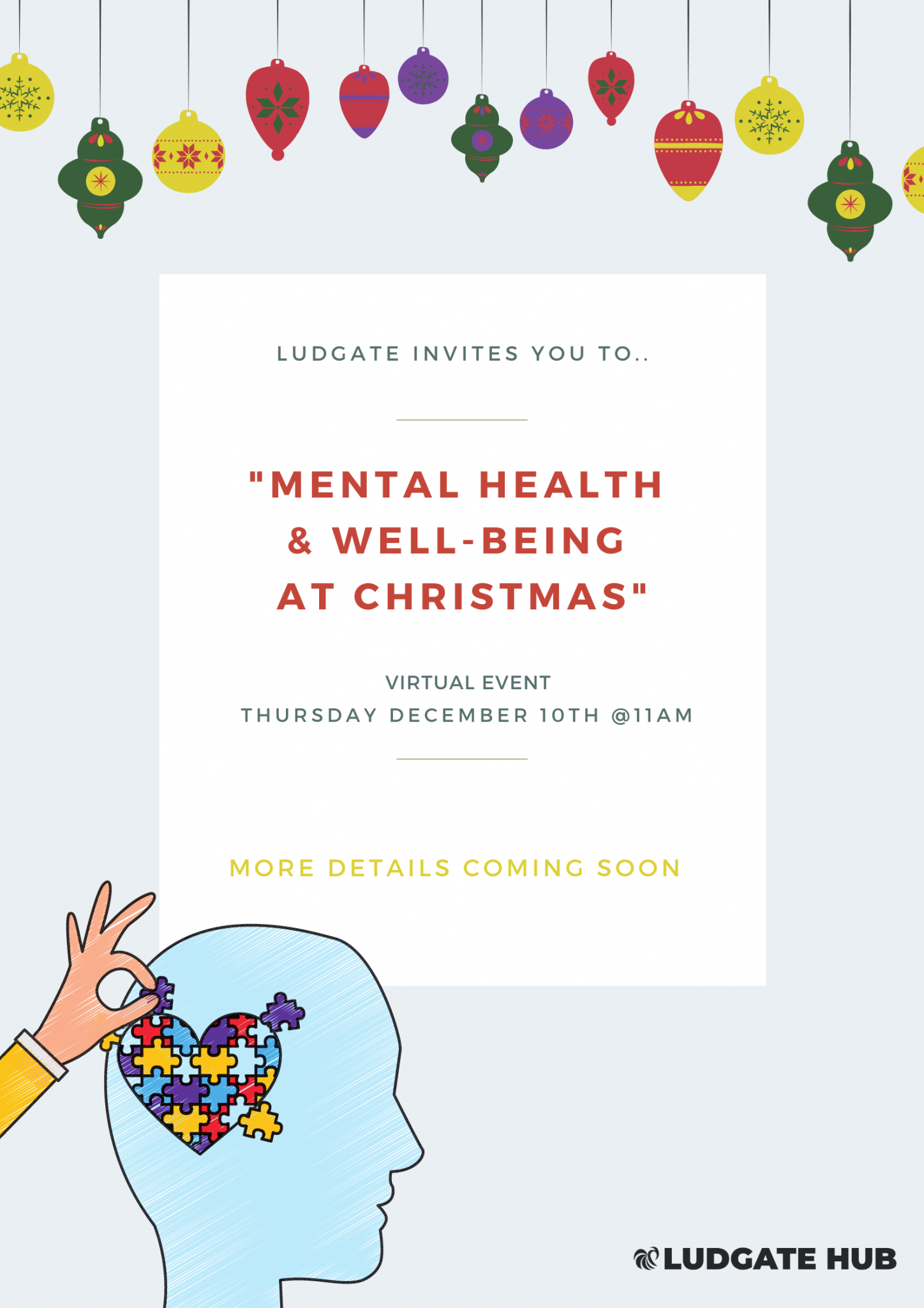 Mental Health & Wellbeing at Christmas Ludgate